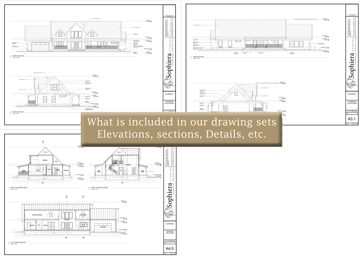 the Brook - Farmhouse | 2,830 sf - Arch Set 30x42