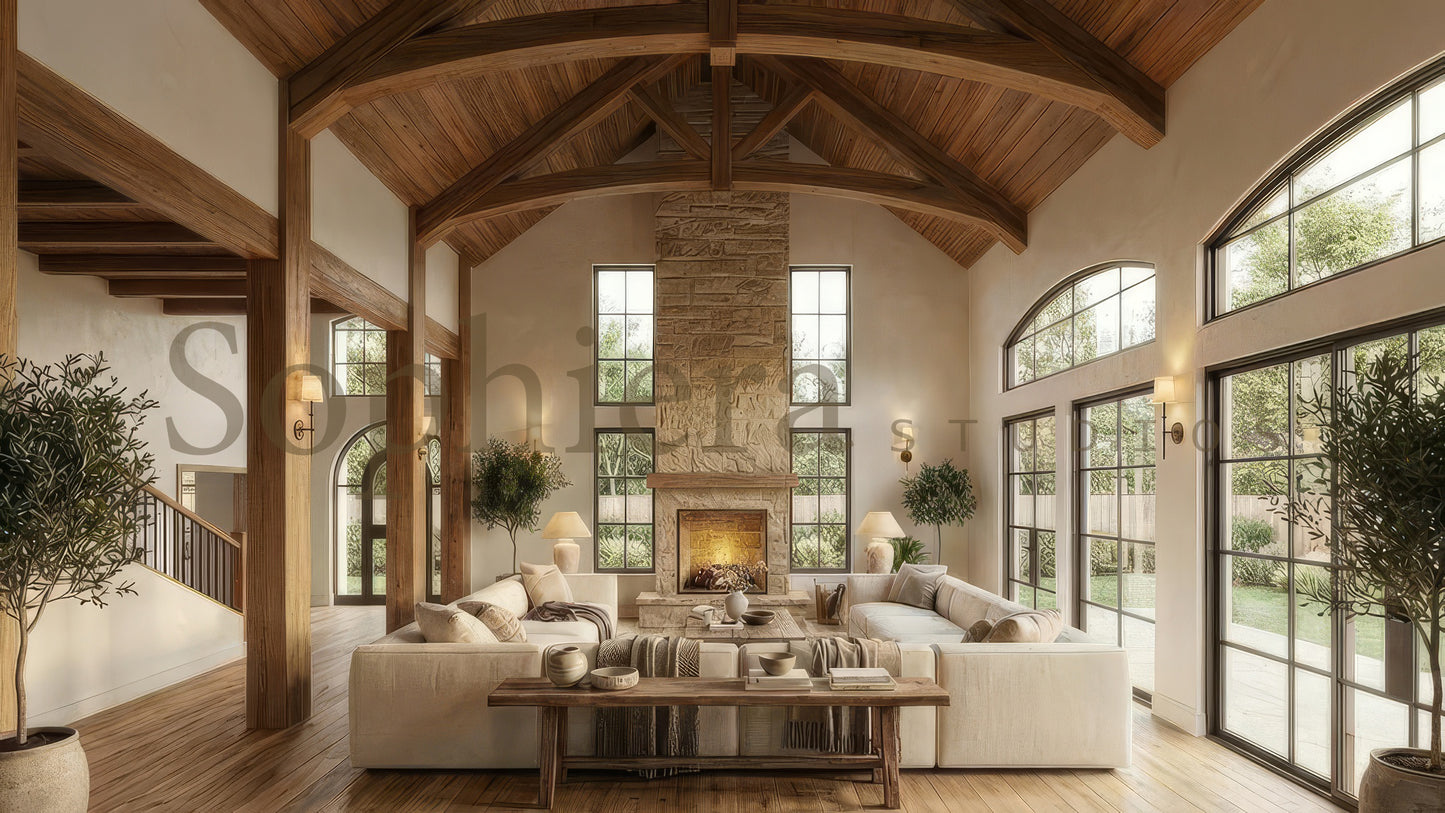 Cameron - Modern Tuscan | 3,464 sf - Arch Set 24 x 36
