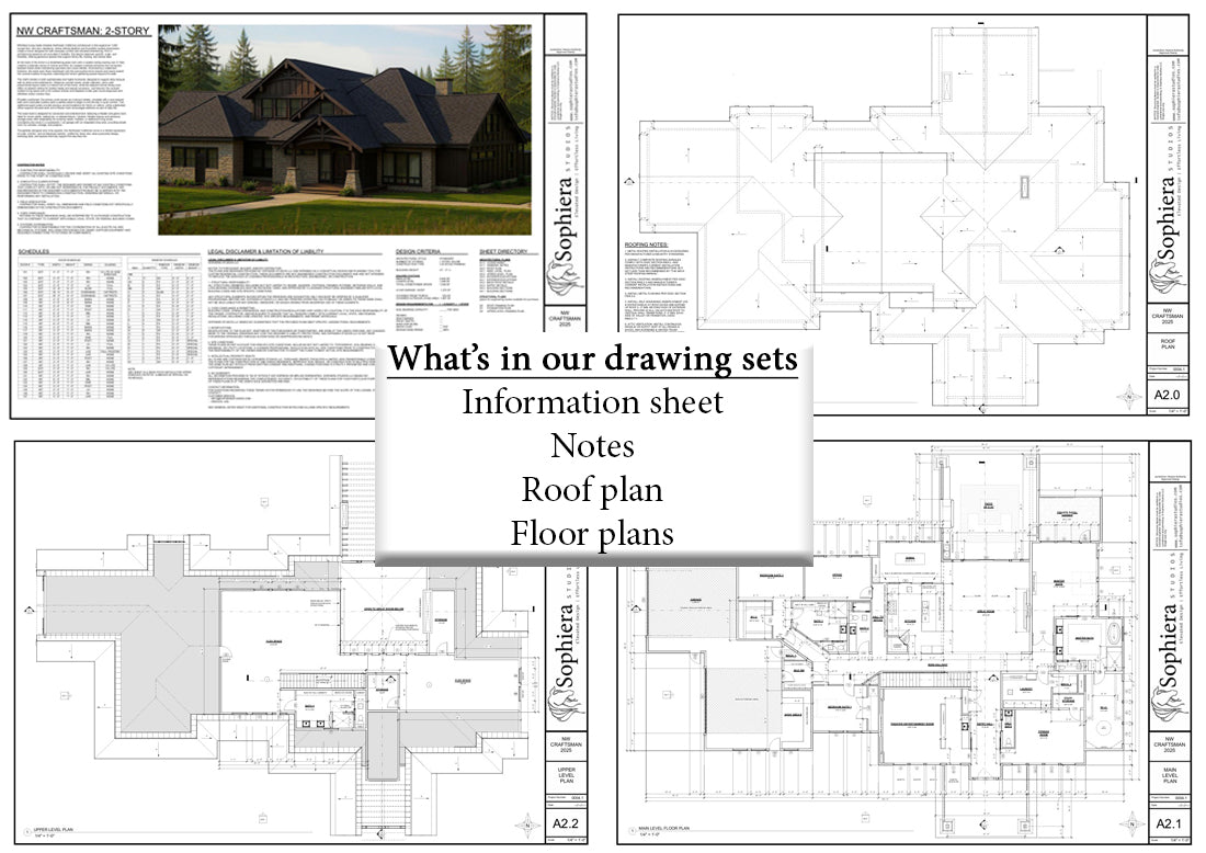 NW_Craftsman - 7,246 sf Arch_Set_30x42