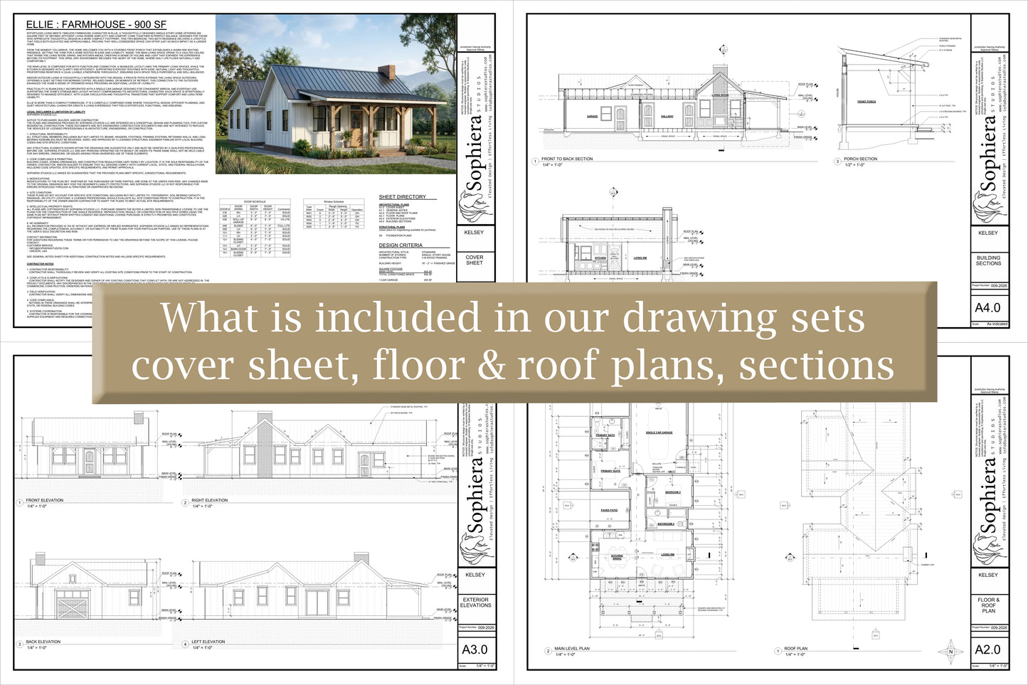the Fort -  Farmhouse | 400 sf - Arch Set 36 x 24