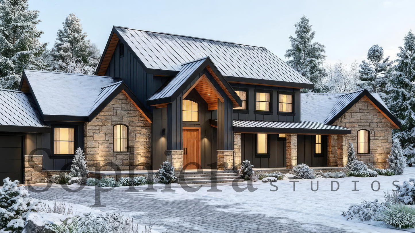 Orion Arch - Modern Farmhouse | 3,000 sf - Arch Set 24 x 36
