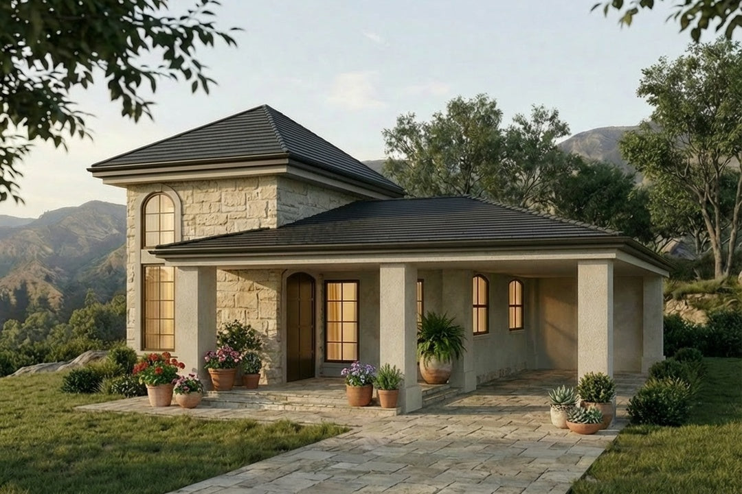 Tahani - Contemporary Cottage | 600 sf - Arch Set 36 x 24