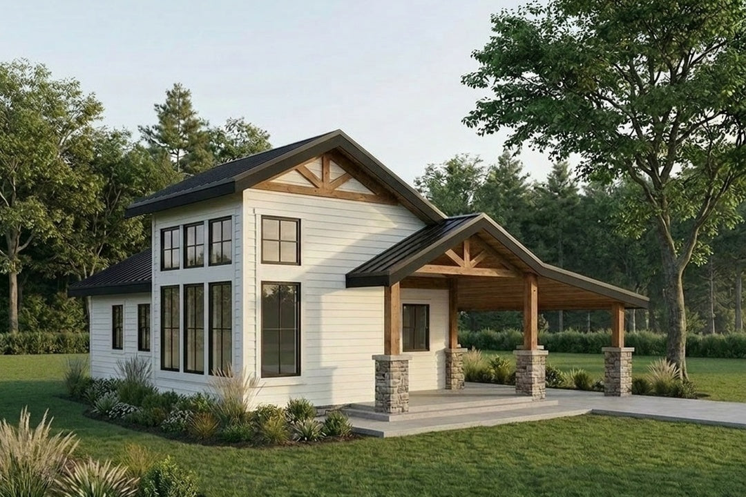 Karah - Farmhouse | 600 sf - Arch Set 36 x 24