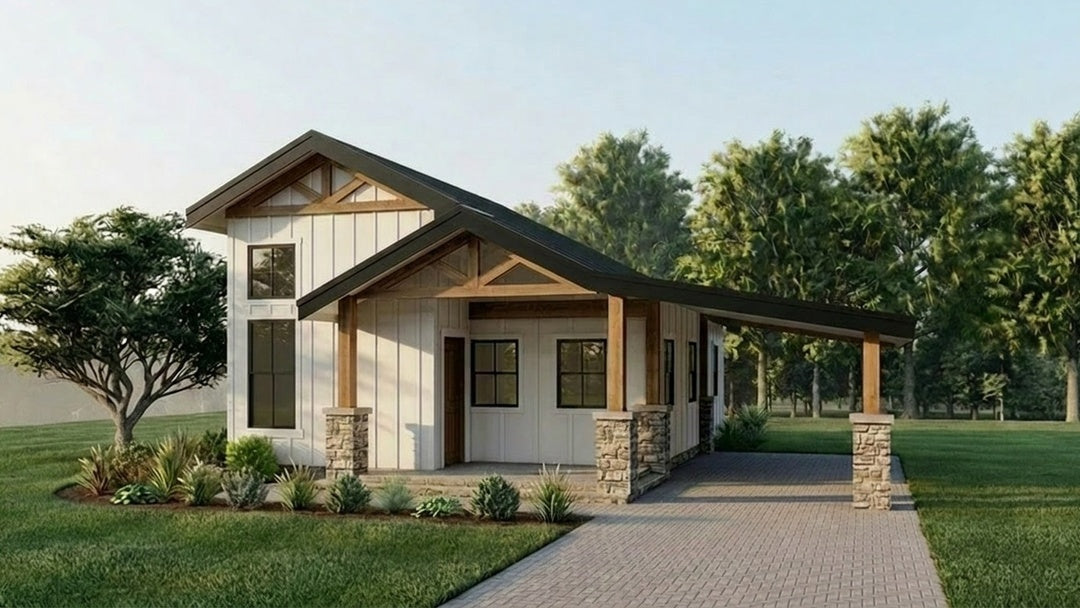 Karah - Farmhouse | 600 sf - Arch Set 36 x 24