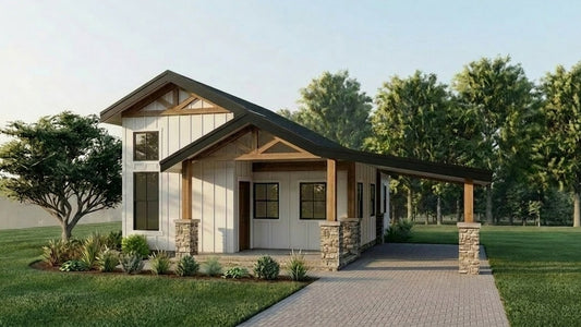 Karah - Farmhouse | 600 sf - Arch Set 36 x 24