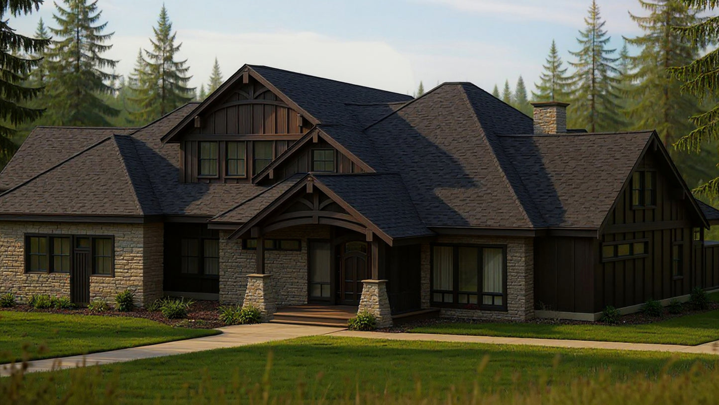 NW_Craftsman - 7,246 sf Arch_Set_30x42