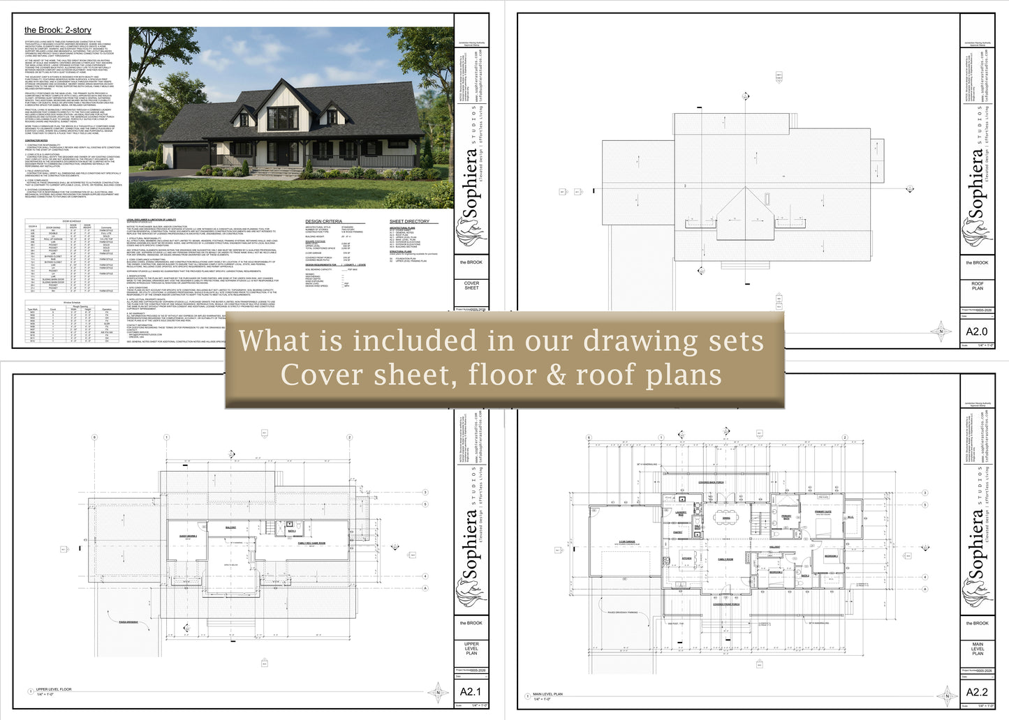 the Brook - Farmhouse | 2,830 sf - Arch Set 30x42