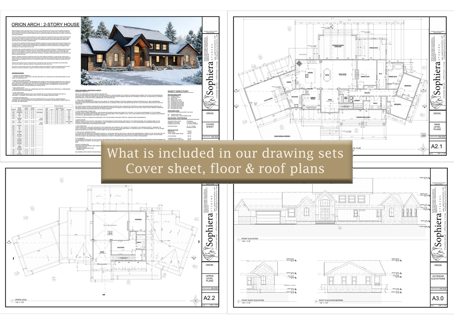 Orion Arch - Modern Farmhouse | 3,000 sf - Arch Set 24 x 36