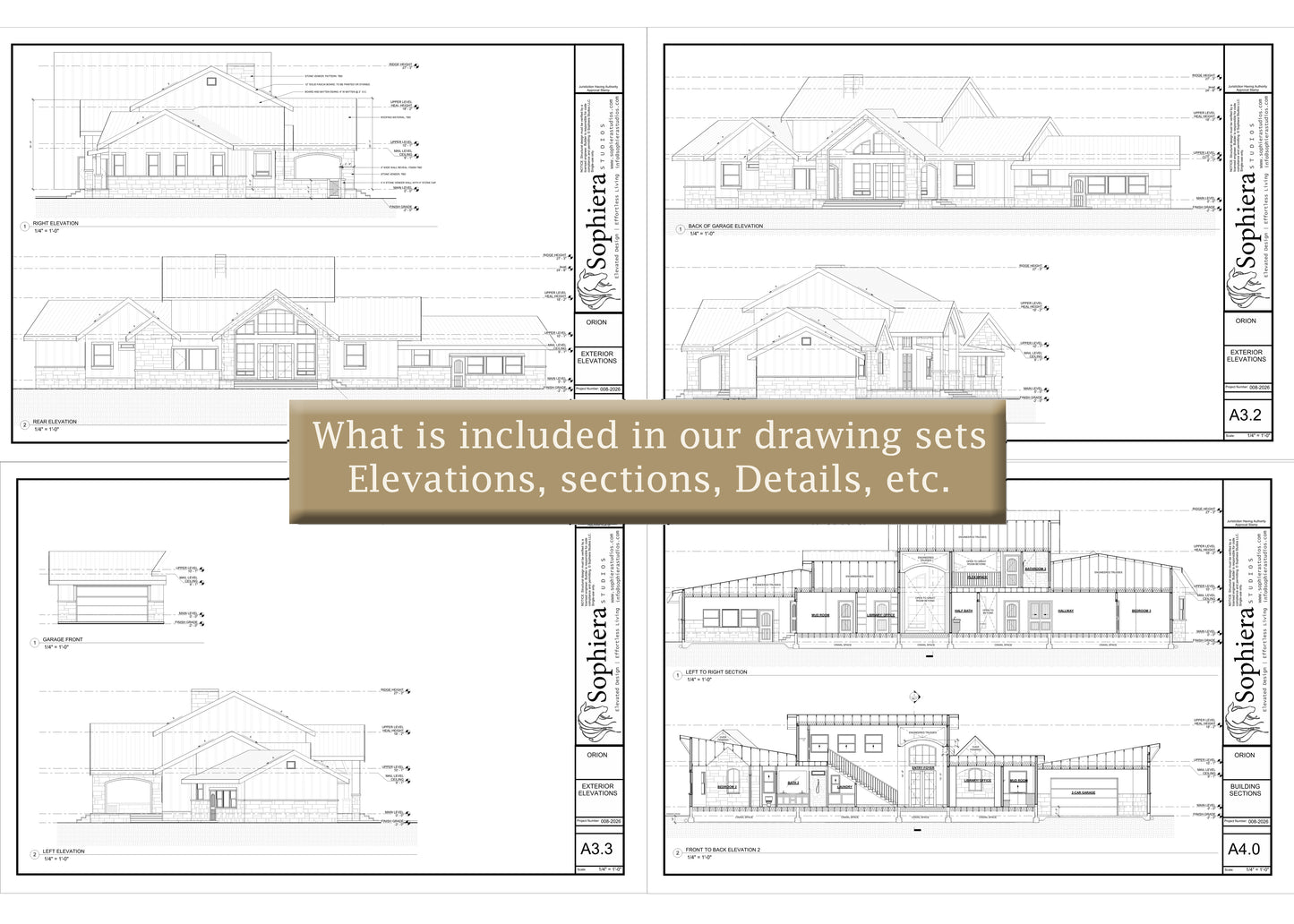 Orion Arch - Modern Farmhouse | 3,000 sf - Arch Set 24 x 36